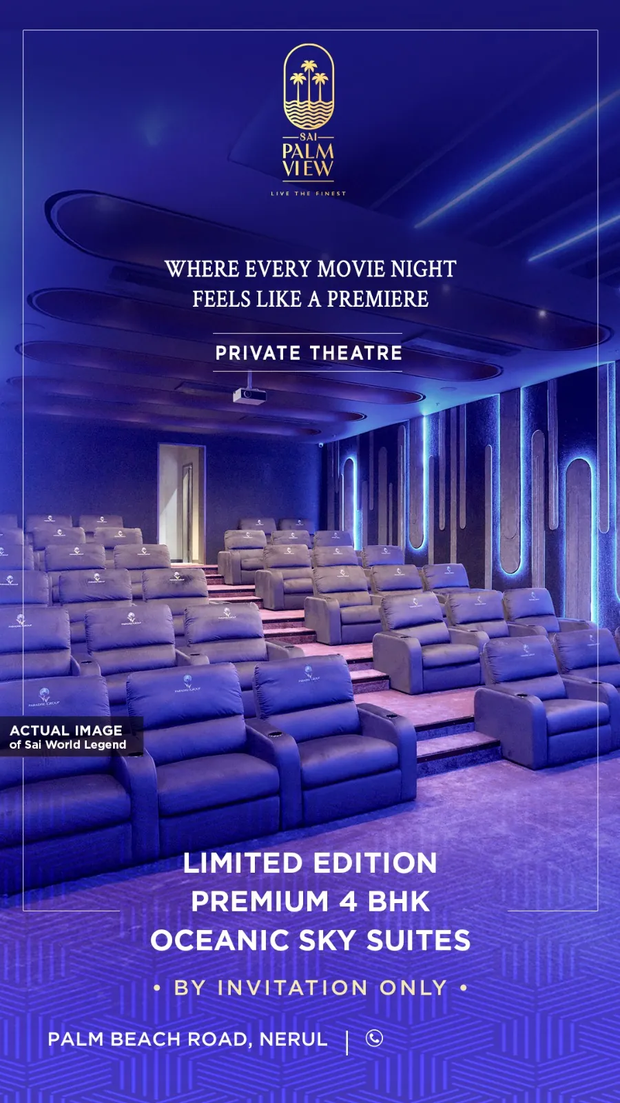 Sai Palm View Nerul Private Mini Theatre
